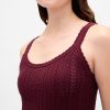 Tanktop aus Pointelle-Baumwolle, 100 % Tanktop aus Pointelle-Baumwolle, 100 %