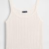 Tanktop aus Pointelle-Baumwolle, 100 % Tanktop aus Pointelle-Baumwolle, 100 %