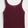 Tanktop aus Pointelle-Baumwolle, 100 % Tanktop aus Pointelle-Baumwolle, 100 %