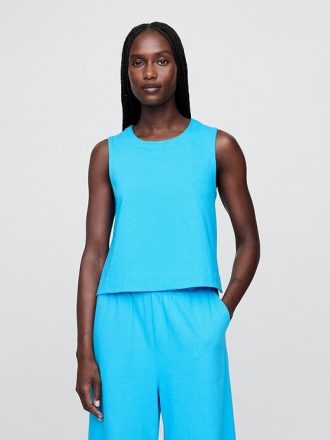 Tanktop aus ultraweichem Denim-Shell