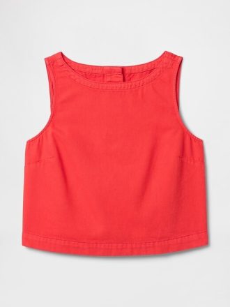 Tanktop aus ultraweichem Denim-Shell