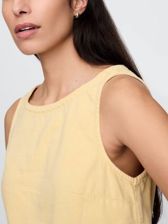 Tanktop aus ultraweichem Denim-Shell