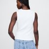 Tanktop mit geripptem U-Ausschnitt Tanktop mit geripptem U-Ausschnitt