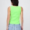 Tanktop mit geripptem U-Ausschnitt Tanktop mit geripptem U-Ausschnitt