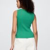 Tanktop mit geripptem U-Ausschnitt Tanktop mit geripptem U-Ausschnitt