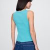 Tanktop mit geripptem U-Ausschnitt Tanktop mit geripptem U-Ausschnitt