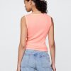 Tanktop mit geripptem U-Ausschnitt Tanktop mit geripptem U-Ausschnitt