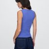 Tanktop mit geripptem U-Ausschnitt Tanktop mit geripptem U-Ausschnitt