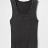 Tanktop mit geripptem U-Ausschnitt Tanktop mit geripptem U-Ausschnitt