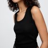 Tanktop mit geripptem U-Ausschnitt Tanktop mit geripptem U-Ausschnitt
