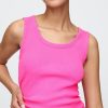Tanktop mit geripptem U-Ausschnitt Tanktop mit geripptem U-Ausschnitt