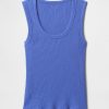 Tanktop mit geripptem U-Ausschnitt Tanktop mit geripptem U-Ausschnitt