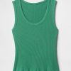 Tanktop mit geripptem U-Ausschnitt Tanktop mit geripptem U-Ausschnitt