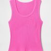 Tanktop mit geripptem U-Ausschnitt Tanktop mit geripptem U-Ausschnitt
