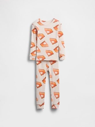 Thanksgiving-Pyjama-Set aus gebürsteter Bio-Baumwolle für Babys und Kleinkinder Thanksgiving-Pyjama-Set aus gebürsteter Bio-Baumwolle für Babys und Kleinkinder