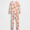 Thanksgiving-Pyjama-Set aus gebürsteter Bio-Baumwolle für Babys und Kleinkinder Thanksgiving-Pyjama-Set aus gebürsteter Bio-Baumwolle für Babys und Kleinkinder