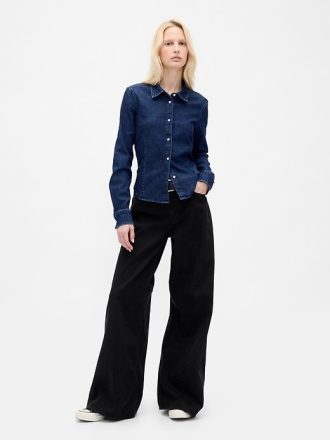 Tief sitzende, ultraweiche, extraweite Jeans