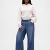 Tief sitzende, ultraweiche, lässige Crop-Jeans Tief sitzende, ultraweiche, lässige Crop-Jeans