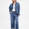 Tief sitzende, ultraweiche, lässige Crop-Jeans Tief sitzende, ultraweiche, lässige Crop-Jeans