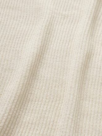 Transparenter Rippenpullover