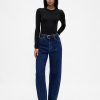 Transparenter Rippenpullover-Bodysuit