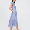 Transparentes Midi-Hemdkleid