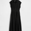 Transparentes Midi-Hemdkleid