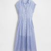 Transparentes Midi-Hemdkleid