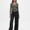 Transparentes, modernes Ripp-T-Shirt