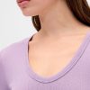 Transparentes, modernes Ripp-T-Shirt Transparentes, modernes Ripp-T-Shirt