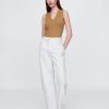 Transparentes, modernes Rippen-Tanktop