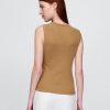 Transparentes, modernes Rippen-Tanktop