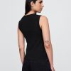 Transparentes, modernes Rippen-Tanktop Transparentes, modernes Rippen-Tanktop