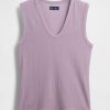 Transparentes, modernes Rippen-Tanktop