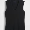 Transparentes, modernes Rippen-Tanktop Transparentes, modernes Rippen-Tanktop