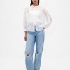 Transparentes Voile-Blumenhemd Transparentes Voile-Blumenhemd