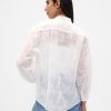 Transparentes Voile-Blumenhemd Transparentes Voile-Blumenhemd