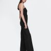 Trägerloser Jeans-Jumpsuit Trägerloser Jeans-Jumpsuit