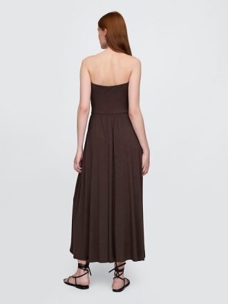 Trägerloses Maxikleid