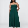 Trägerloses Maxikleid
