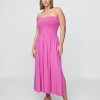 Trägerloses Maxikleid