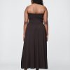 Trägerloses Maxikleid