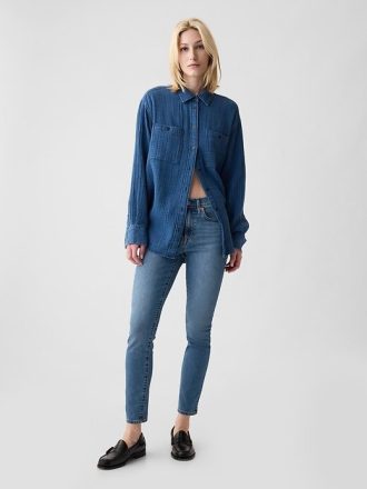 True Skinny Jeans mit mittelhohem Bund