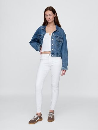 True Skinny Jeans mit mittelhohem Bund