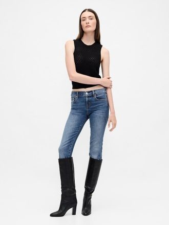 True Skinny Jeans mit niedriger Taille
