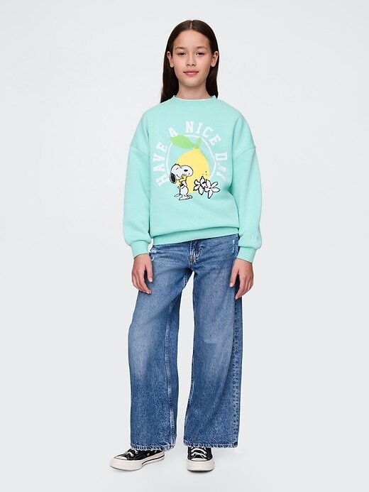 Tunika-Sweatshirt mit Grafik für Kinder Tunika-Sweatshirt mit Grafik für Kinder