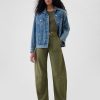 Twill-Fasshose mit mittelhohem Bund Twill-Fasshose mit mittelhohem Bund