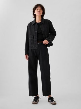 Twill-Fasshose mit mittelhohem Bund