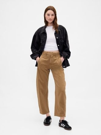 Twill-Fasshose mit mittelhohem Bund