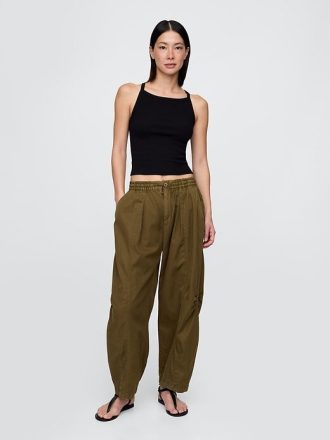 Twill-Fasshose mit mittelhohem Bund
